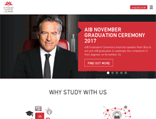Tablet Screenshot of aib.edu.au